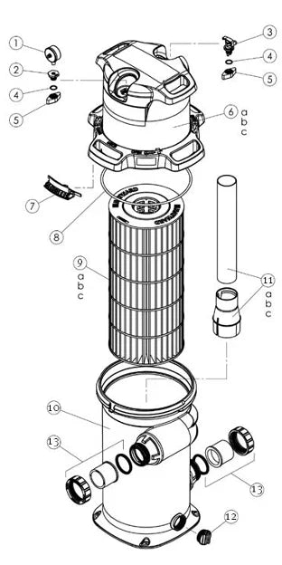 Hayward 100 SQ FT Swimclear Single Element Cartridge Filter