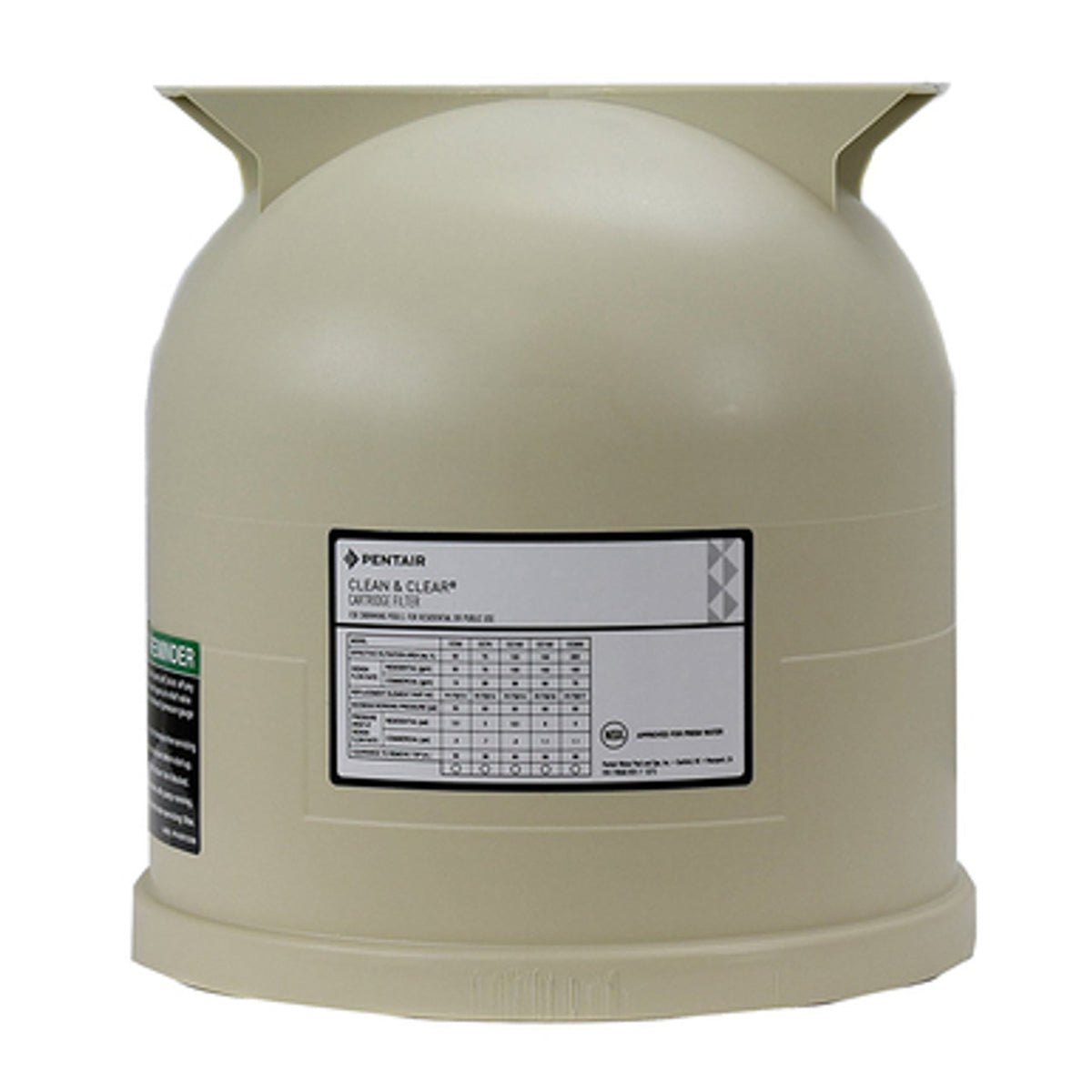 Almond Lid for Clean & Clear/Predator 75/150/200 Sq Ft Filters - Pentair Clean Clear 200 Cartridge Filter| 178561