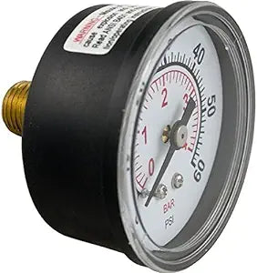 Pentair 0-60 PSI Rear Mount Pressure Gauge with Indicator - Pentair Triton Ii Sid.E. Mount Filter Tr100 No Valve 2