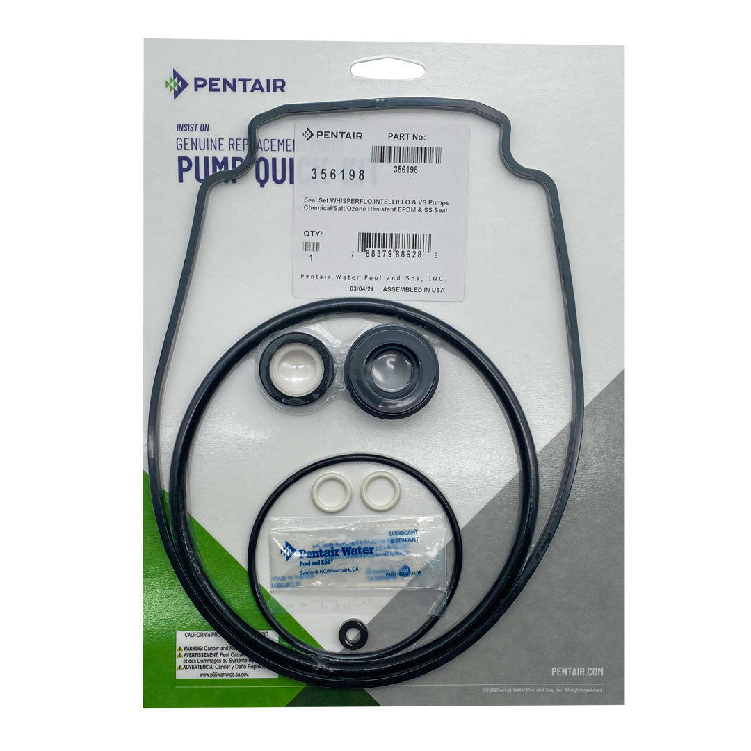 Pentair 356198 Ã‚Â® Variable Speed Pump Seal Set â€“ WhisperFlo/IntelliFlo