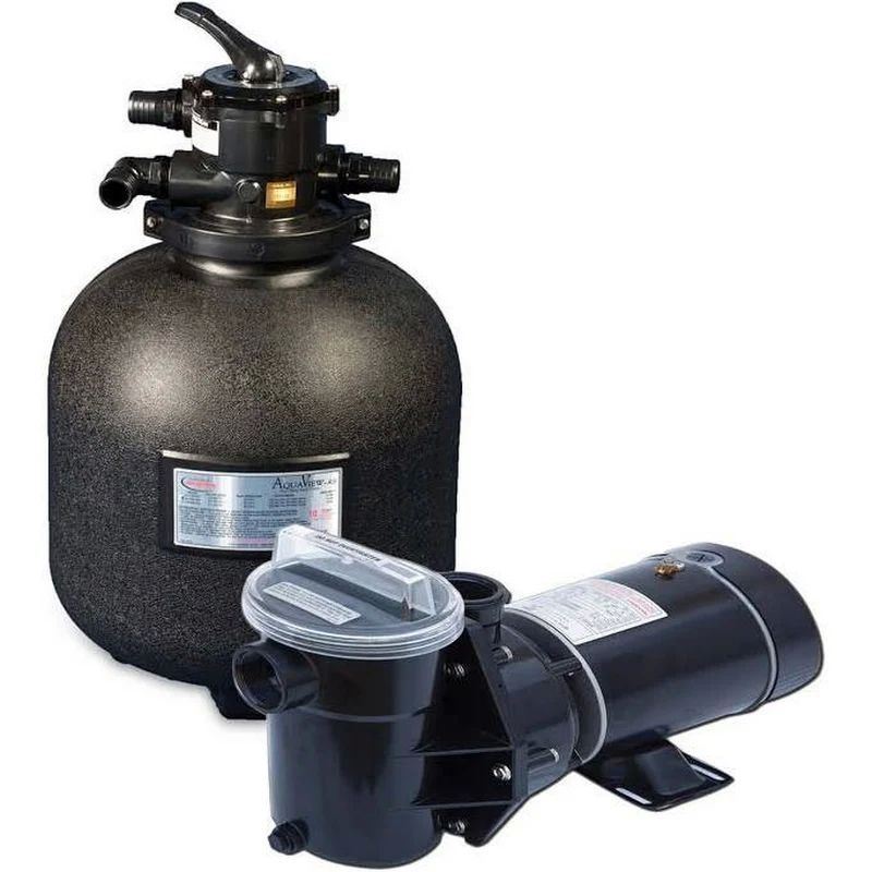 19" HIGH PERFORMANCE FILTER COMBO - WITH 1 HP PUMP