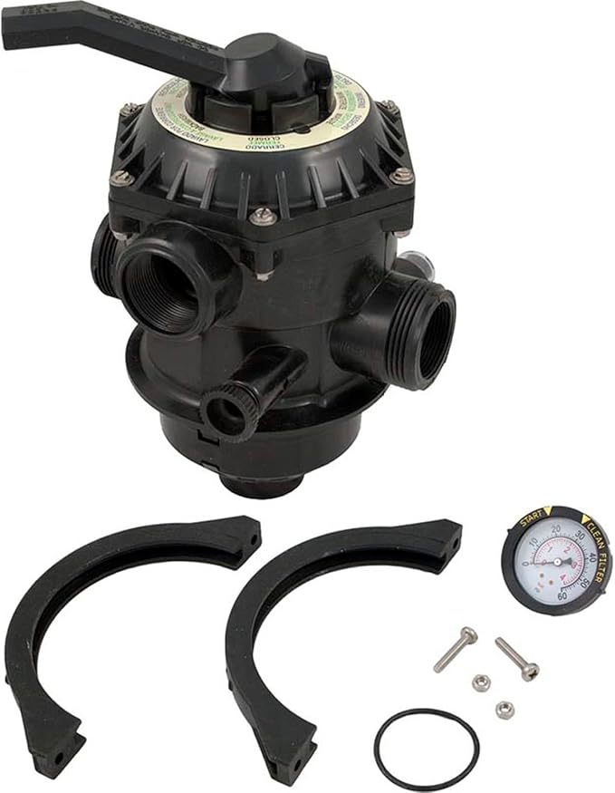 Pentair 262506 Tagelus 1.5" 6-Way Clamp Style Valve Sand Filter â€“ Sand Dollar Top Mount Pool Filter Sd 80