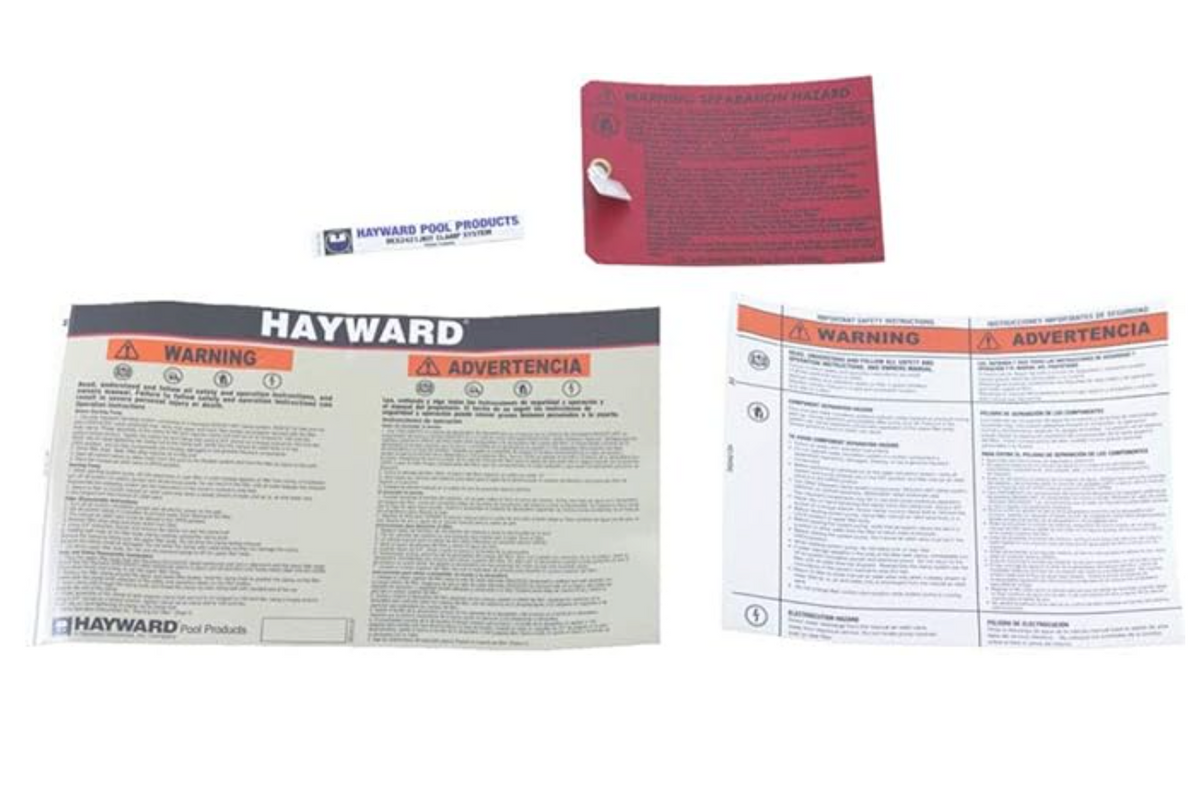 FILTER LABEL PACK - Hayward 425 Sq Ft Swimclear Multi Element Cartridge Filter | DEX2420LA6PAK