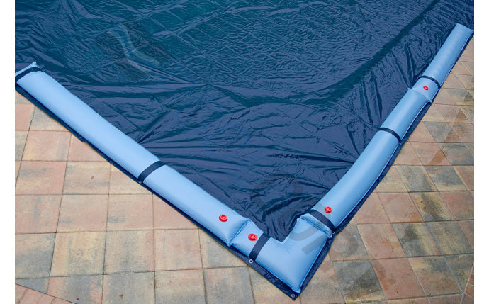 14X28 Aboveground  Rectangle Blue/Black Cover