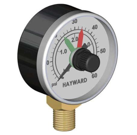 PRESSURE GAUGE W/DIAL, BOXED - Hayward 425 Sq Ft Swimclear Multi Element Cartridge Filter | ECX2712B1