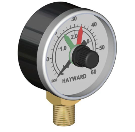 PRESSURE GAUGE W/DIAL, BOXED - Hayward 200 Sq Ft Swimclear Single Element Cartridge Filter | ECX271261
