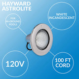 Hayward AstroLite Stainless Steel 500W 120V 50' Cord | W3SP0583SL50